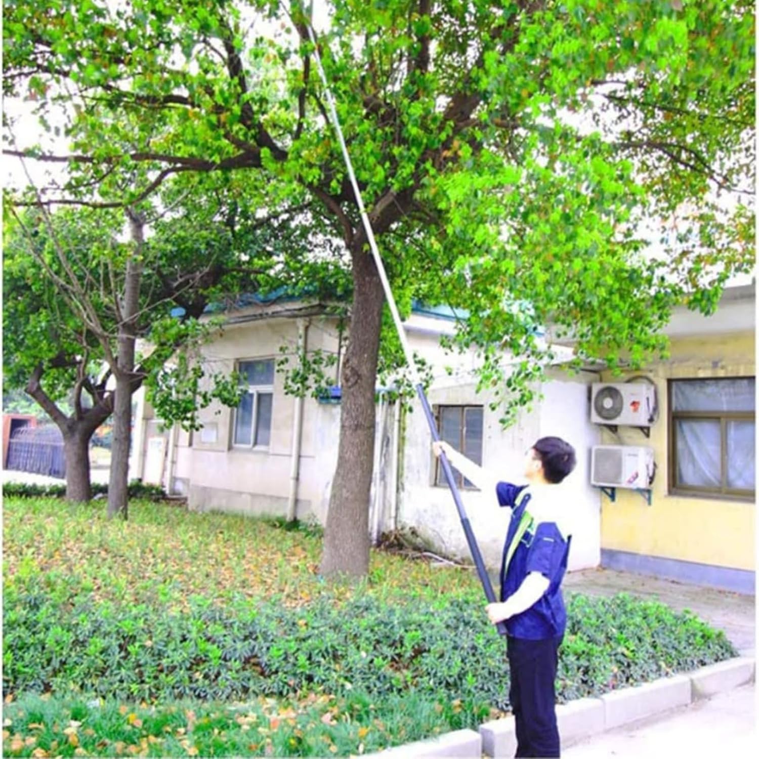 Telescopic Pole Saw Long Reach Pruning Saws 7.2M/24Ft, Extendable Gardening Tool Tree Pruner Saw for Pruning and Trimming Branches Leaves