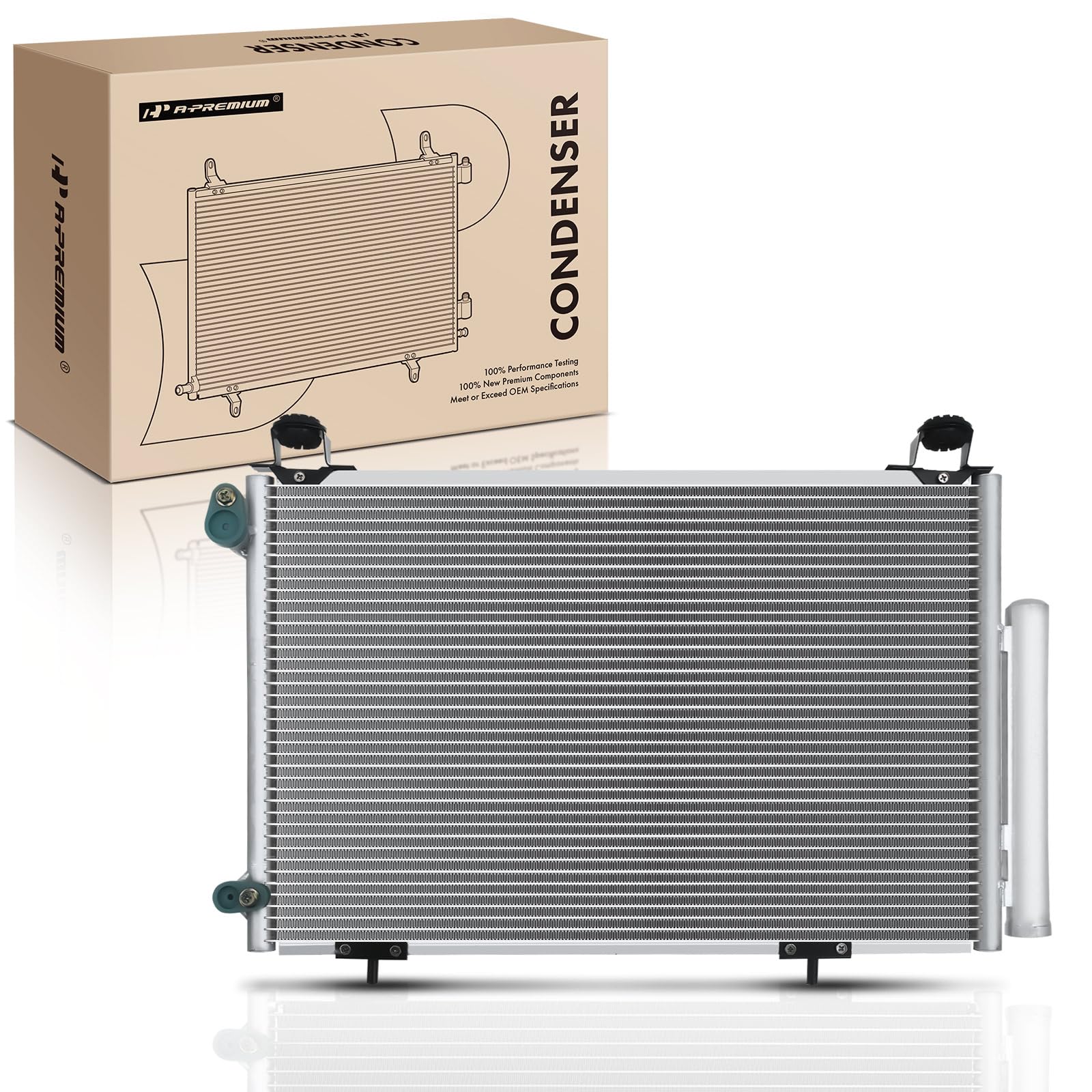 A-Premium Air Conditioning A/C Condenser Compatible with Toyota Echo 2003-2005, Replace# 8845052140, 8845052141