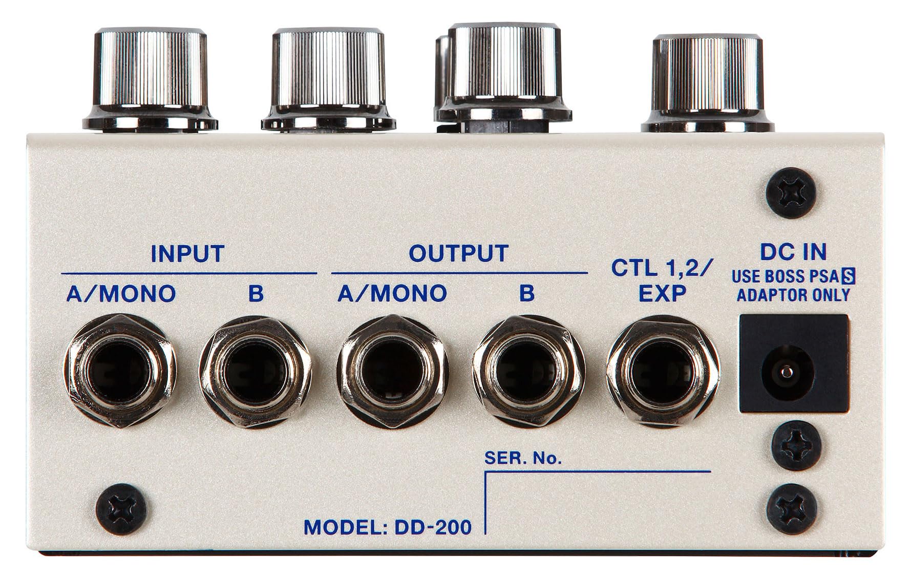 BOSS DD-200 Delay digitale, Suono di classe assoluta con conversione AD/DA a 32-bit, elaborazione a 32-bit in virgola mobile e frequenza di campionamento di 96 kHz