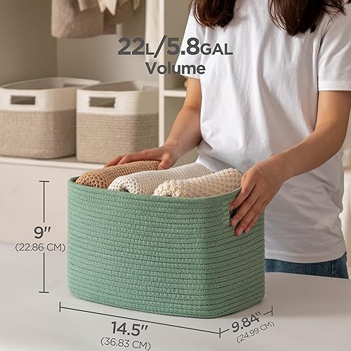 Miniatura 45 de UBBCARE Paquete de 2 canastas pequeñas, canastas de almacenamiento tejidas para organización, canasta de regalo pequeña, canasta de juguetes