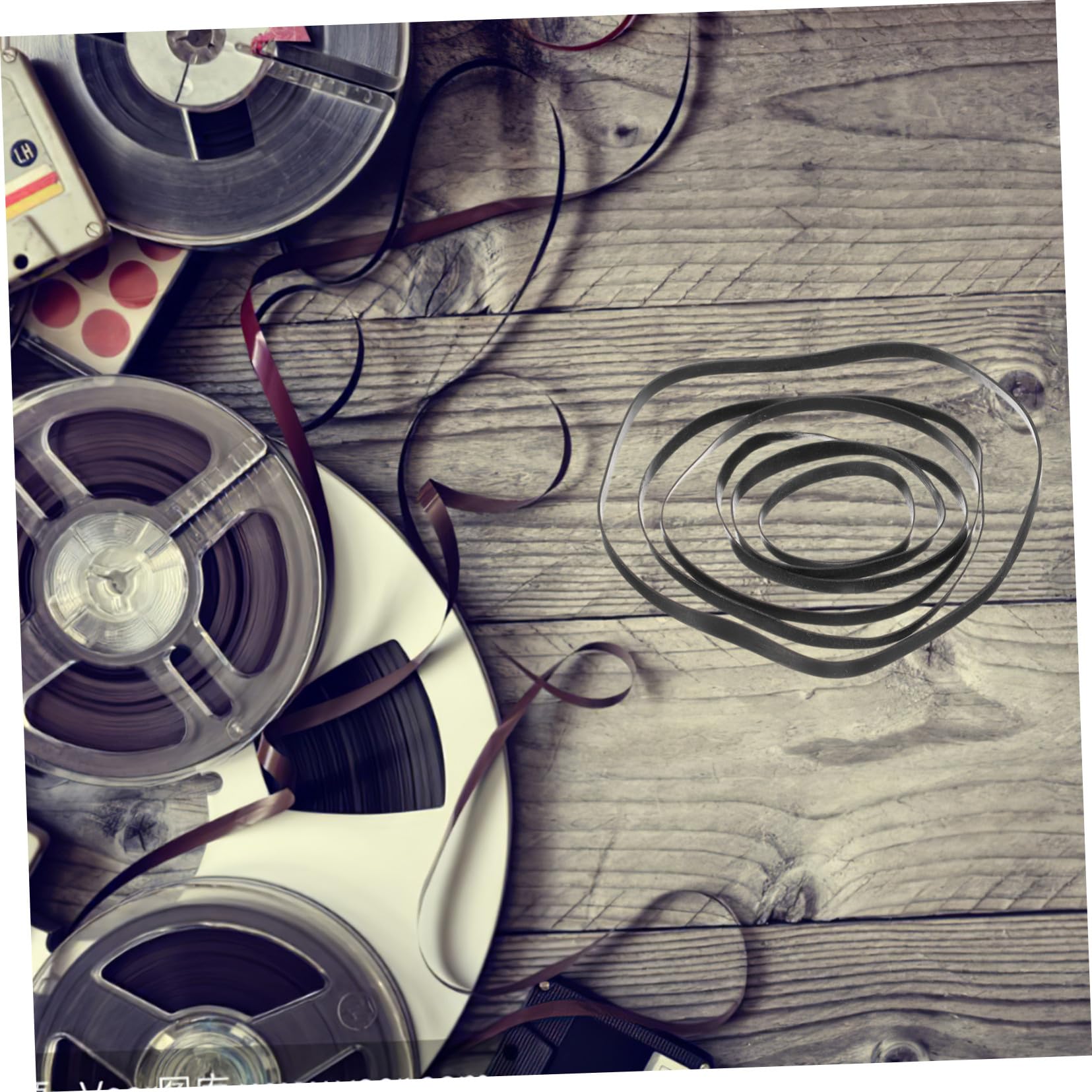 Cinghie Per Registratori a Cassette 50 Pezzi Cinghie Piatte in Gomma 4 Mm Per Riparazione e Manutenzione Lettori Dvd e Videoregistratori
