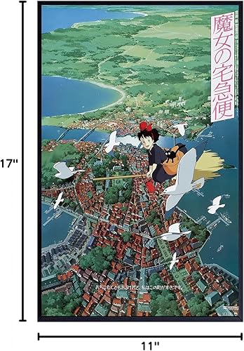 Miniatura 10 de Christ-EZ Cartoons Hayao Miyazaki' Kiki's Delivery Service Anime Poster Movie Cool Wall Decor Art Print Poster para la estética de la habitación -