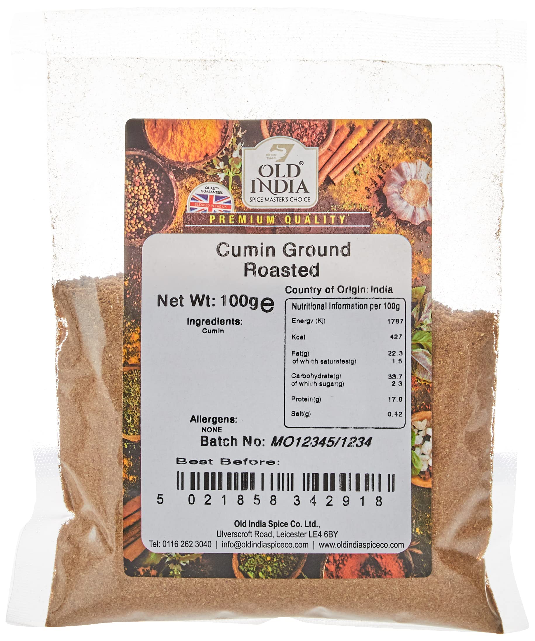 Old India Cumin Ground Roasted 100g