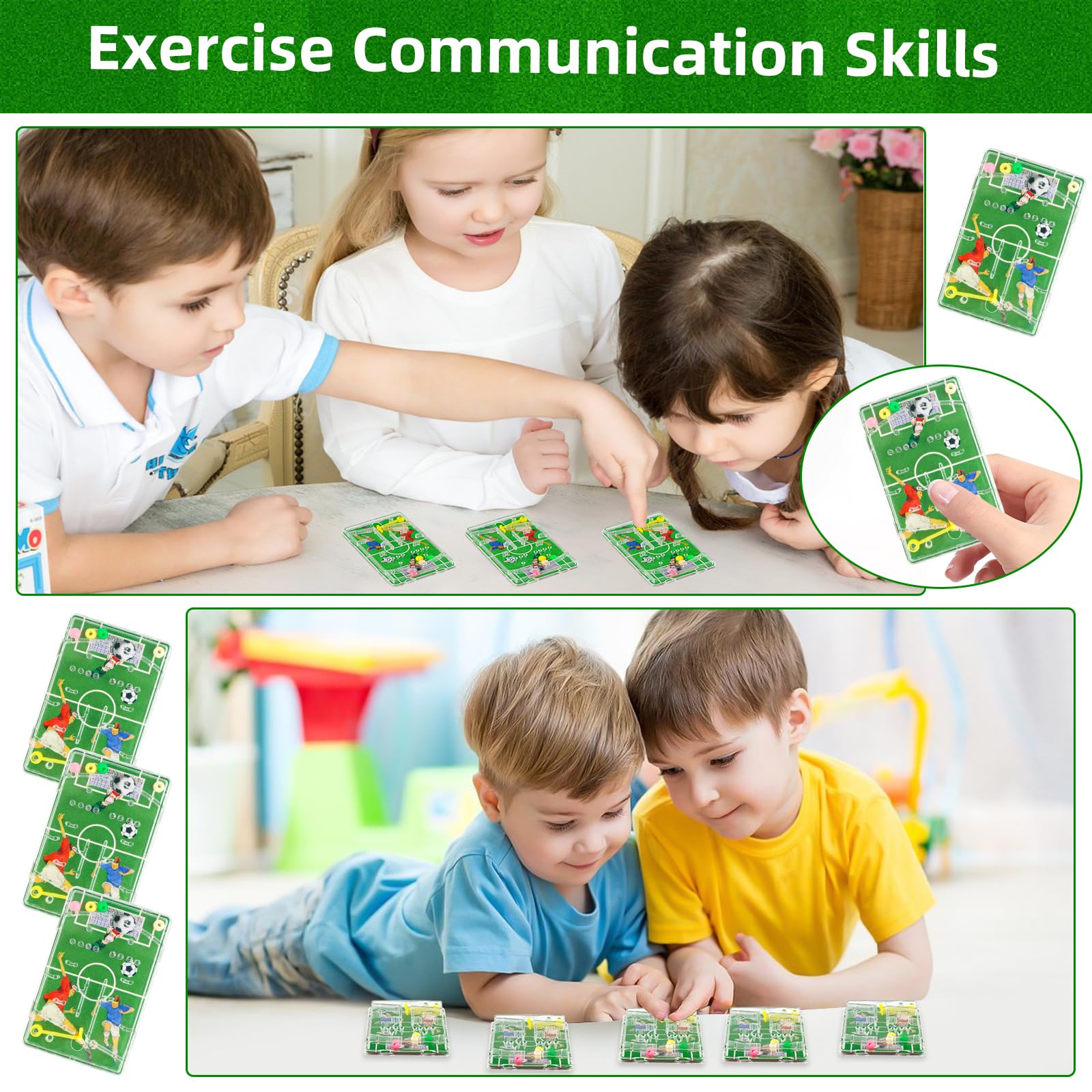Lot Crayons, Gommes Et Flipper Football – 12+12+12 Pièces – Papeterie Scolaire Cadeau Enfant Sportif