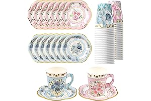 Floral Tea Party Cups and Saucers for Memorable Gatherings