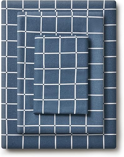 Miniatura 4 de Mellanni Juego de sábanas de franela de algodón orgánico tamaño individual, resistente a las pelusas, a las arrugas y al encogimiento, juego de ropa