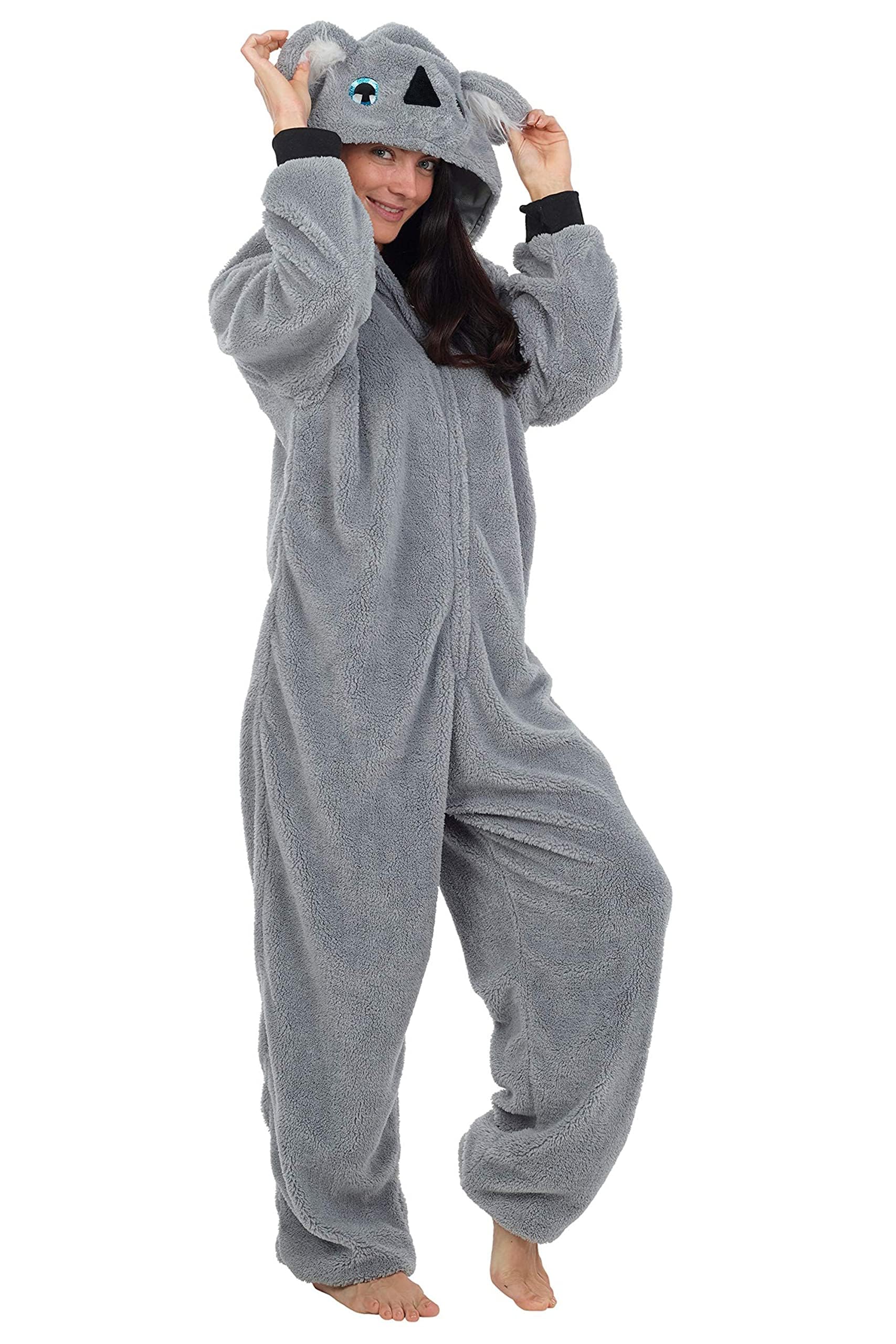 CityComfort Pigiama Intero Donna - Pigiamone Intero in Pile S-XL Caldo e Morbido