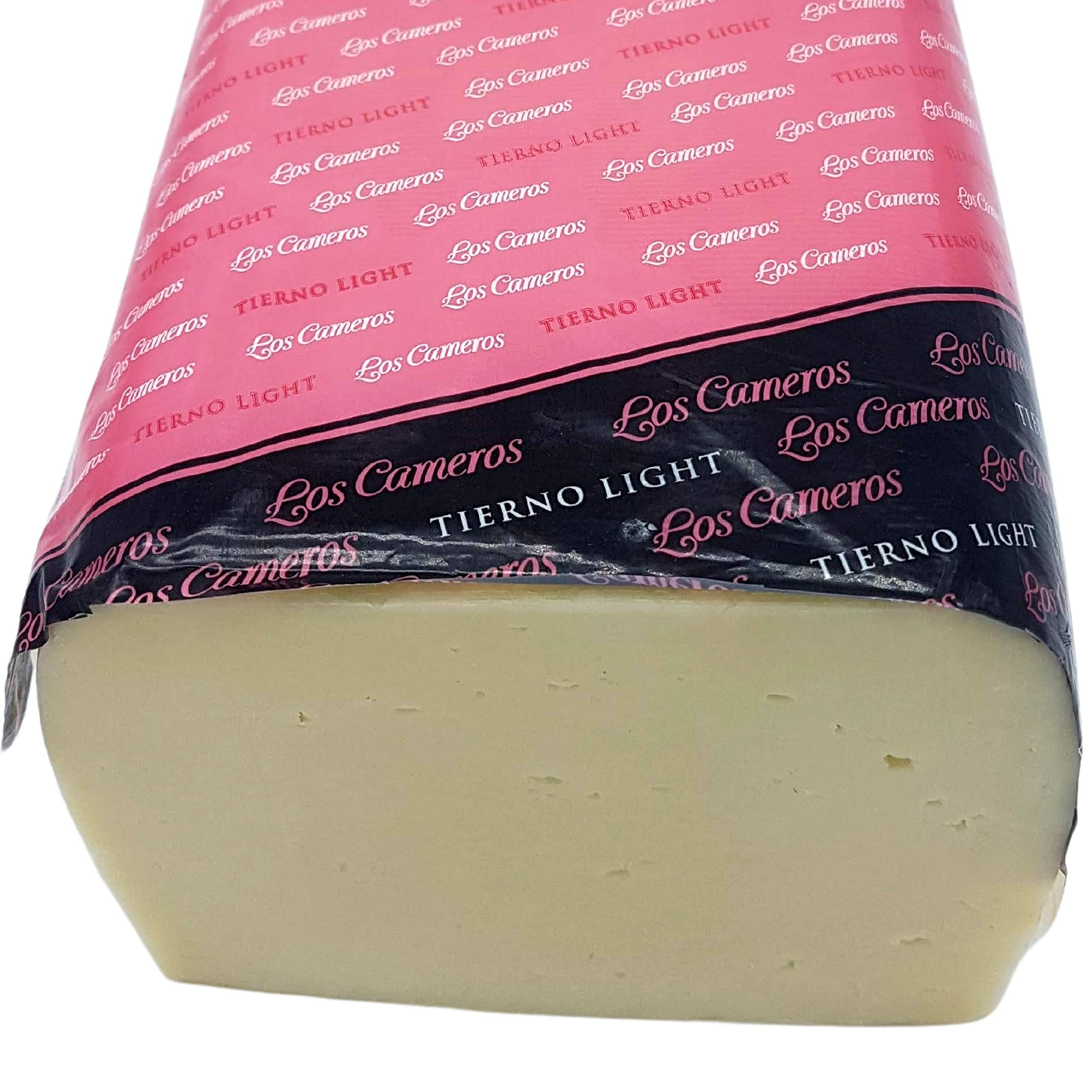Queso de Vaca Tierno Light - Queso en Barra Los Cameros - Peso Aproximado 3.3 kilogramos - Queso Light Elaborado con Leche Pasteurizada de Vaca - Queso Light con todo el sabor de su origen.