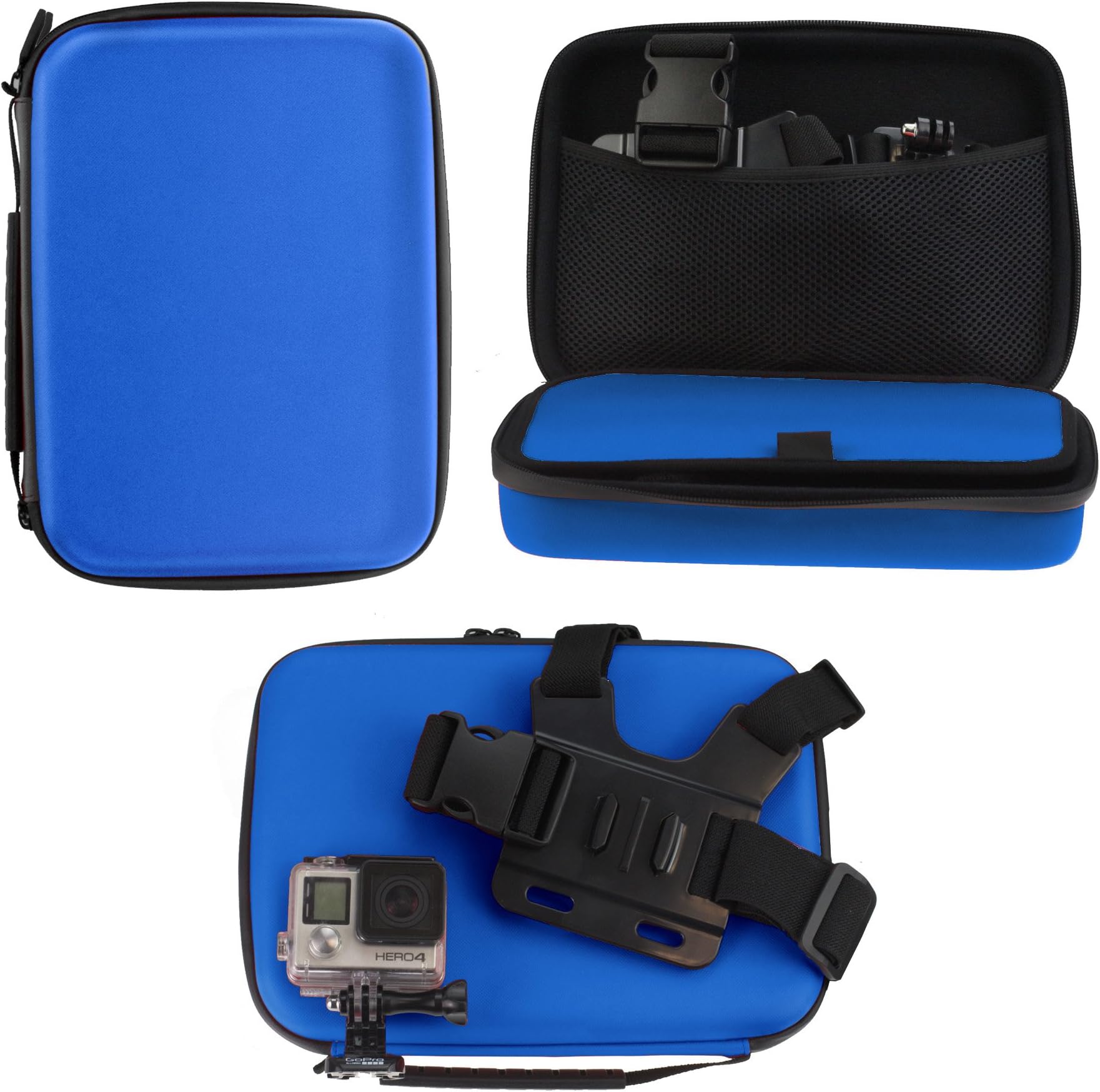 Navitech Blue Heavy Duty Rugged Hard Case/Cover Compatible With The ccbetter CS720W 2.0 inch LCD Screen Wifi 1080P HD Waterproof Action Camera