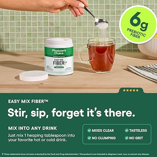 Miniatura 4 de Physician's CHOICE Paquete de 30 probióticos para mujer + fibra de mezcla fácil