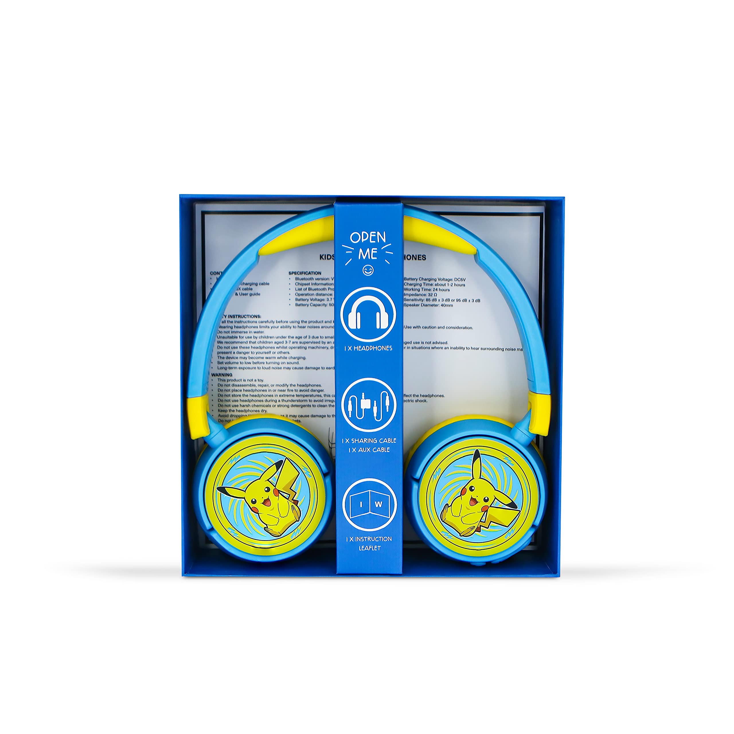 OTL Technologies Écouteurs Intra-Auriculaires sans Fil Pokemon Pikachu Bluetooth Pliables