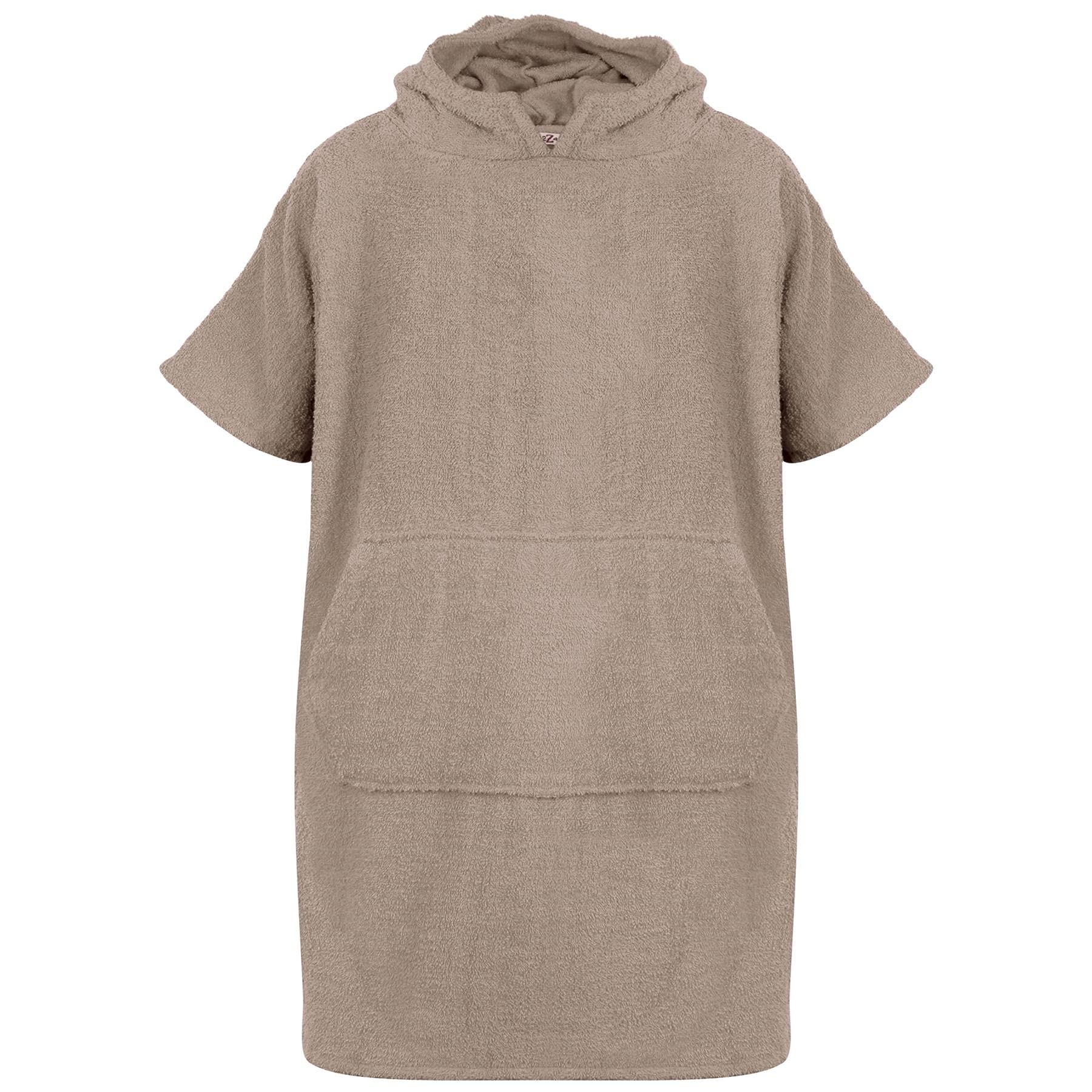 A2z Men's Stone Adults Towel Poncho Bathrobe Soft Beach Bath Swim Robe Ladies - Towel Bathrobe 128 S-M