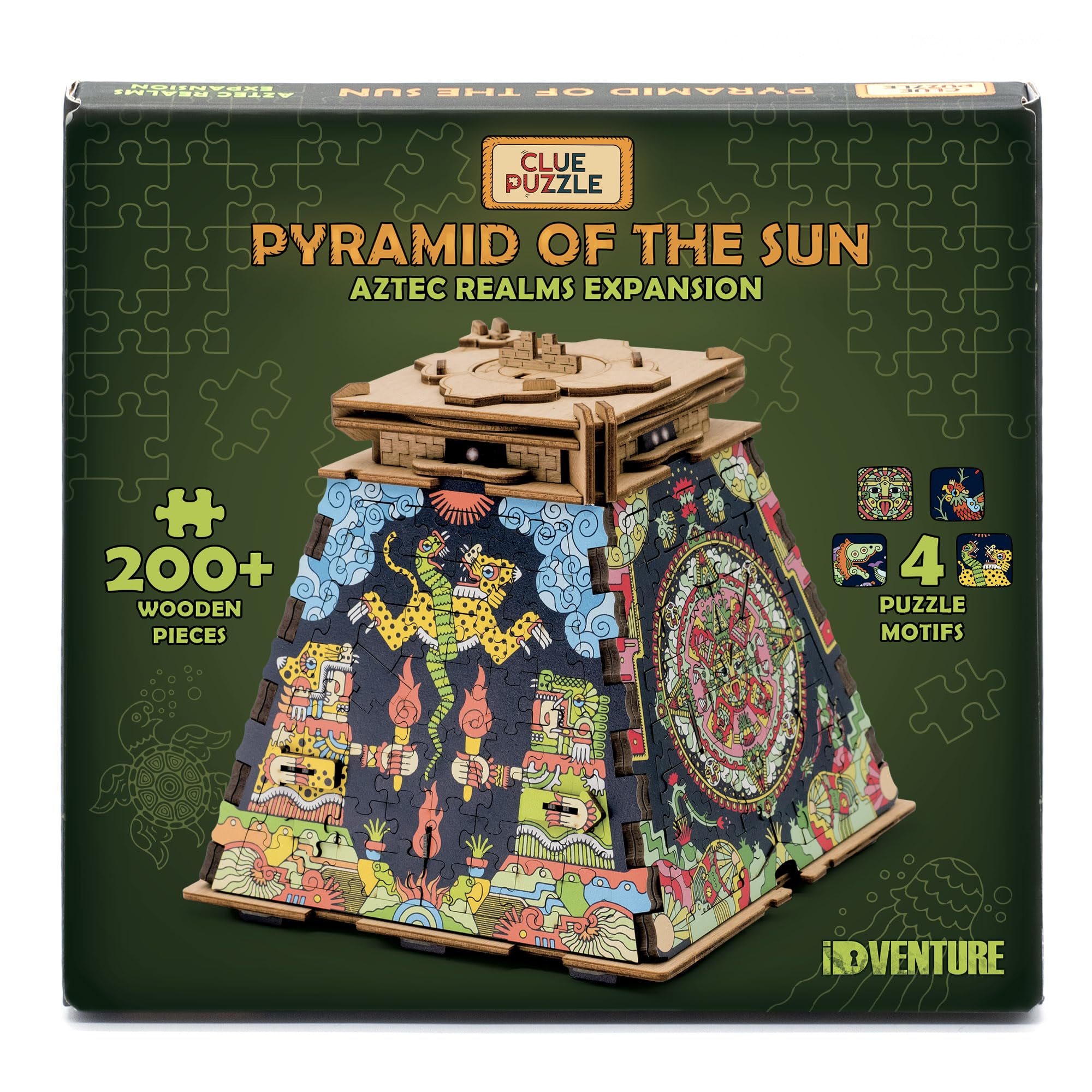 iDventure Cluepuzzle Expansion The Aztec Realms, Extension Aztek, 20x12 cm