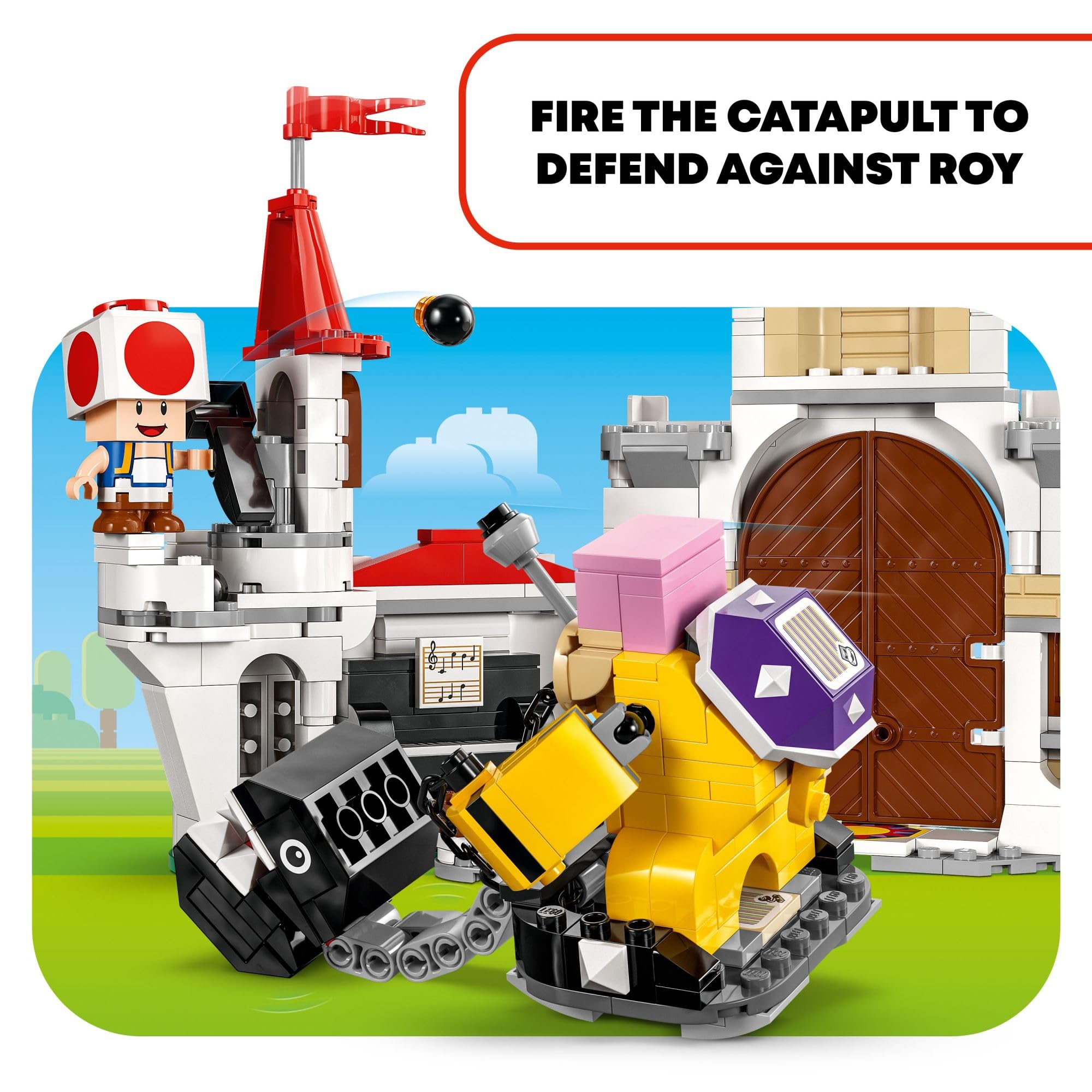 LEGO Super Mario Battle with Roy at Peach's Castle, Nintendo Character Mario Toy for Kids, Castle Toy & Adventure Set, Super Mario Gift for Girls, Boys & Gamers Ages 7 and up, 71435 - Image 5