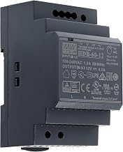 12 VDC | 4.5 A | 54 Watt | Mean Well HDR-60-12 Power Supply DIN Rail Rail