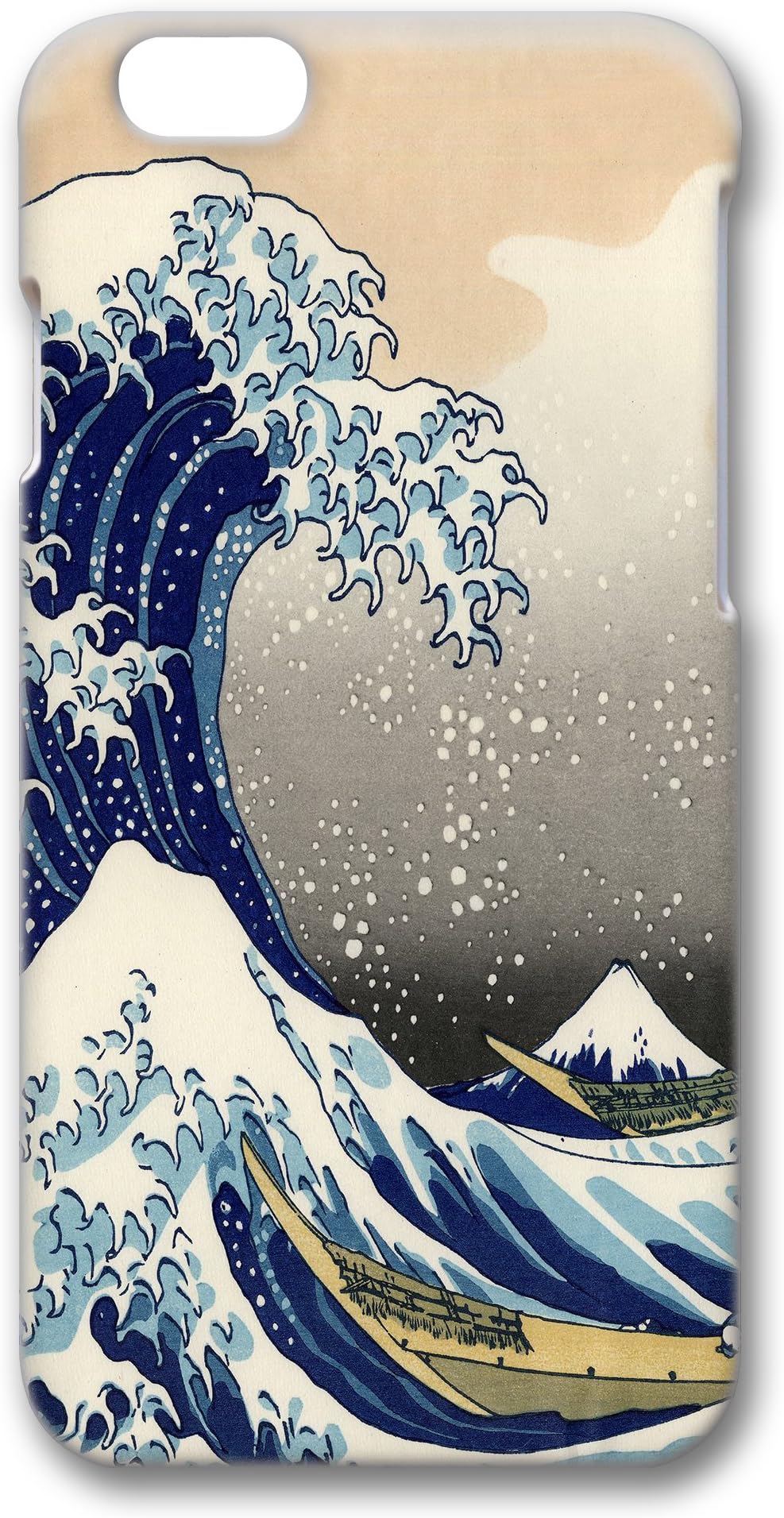 iPhone 6 Case, CUSTSIGNER 3D Surrounded Print Series Polycarbonate Scratch-Resistant Perfect Fit Anti-Slip Good Grip Case For iPhone 6 4.7 Matte Feel Surface With Design Great Wave Off Kanagawa