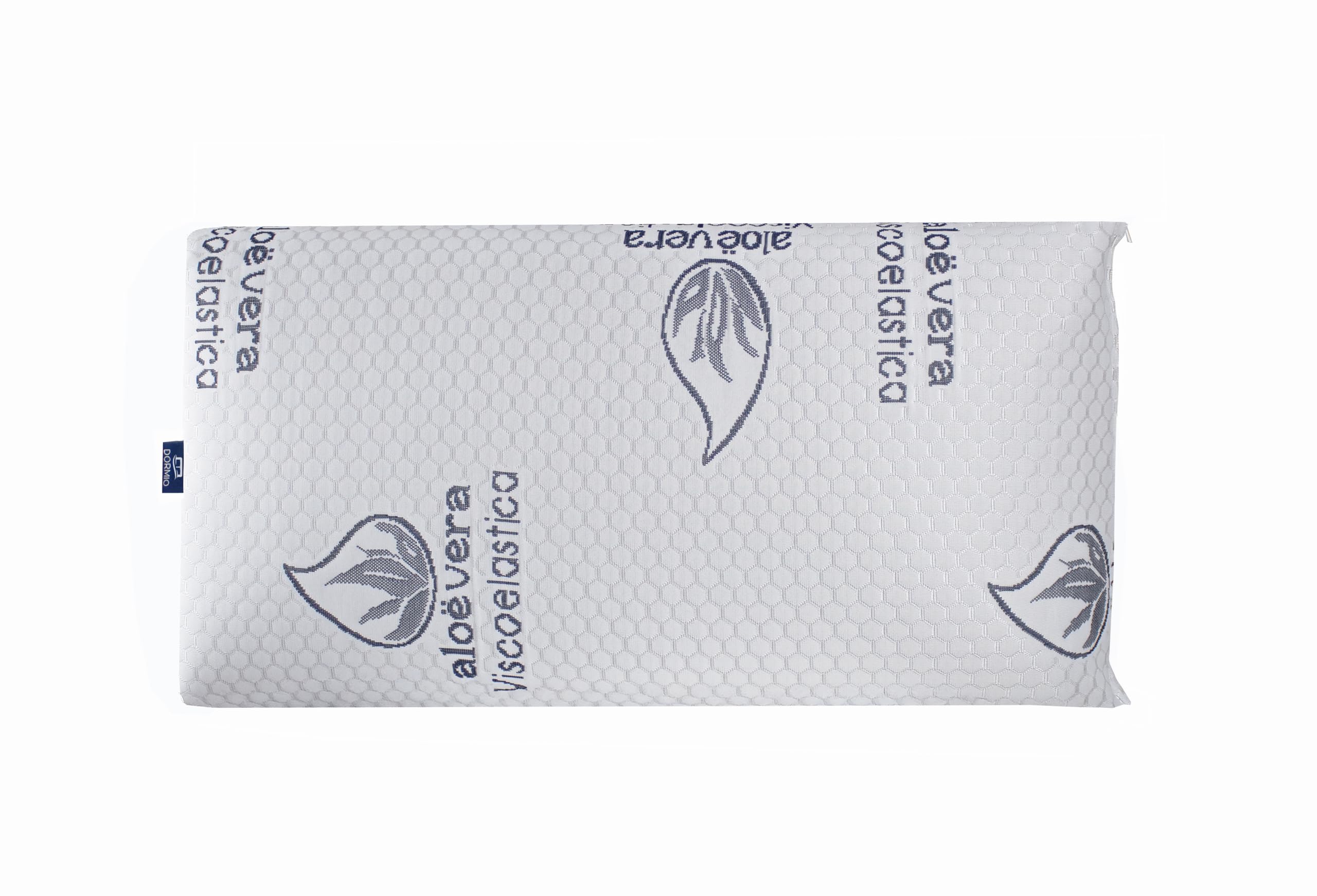 Dormio - Memory Foam Pillow with Perfect Adaptability to the Neck, Aloe Vera Fabric, Thermo-Adjustable, White, 135 cm