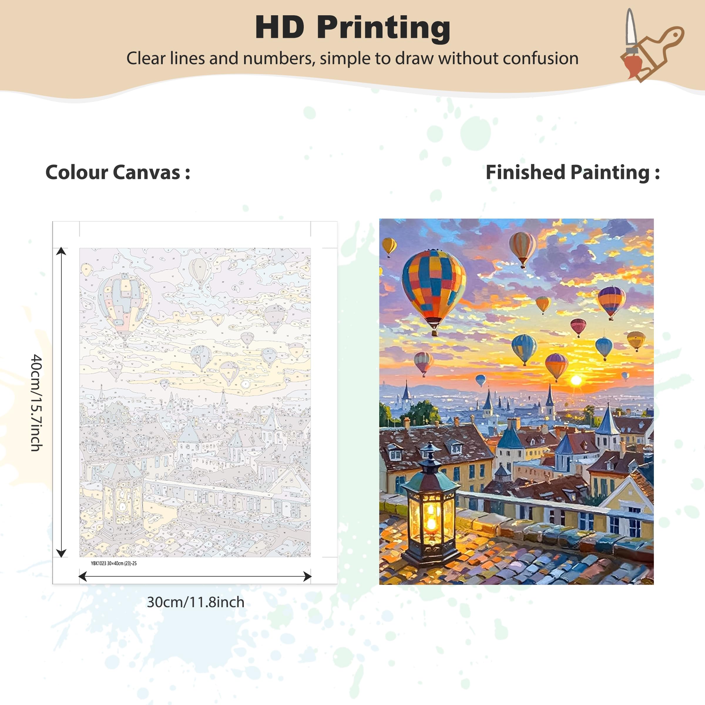 Dipingi con i Numeri per Adulti Moderno, Paint by Numbers