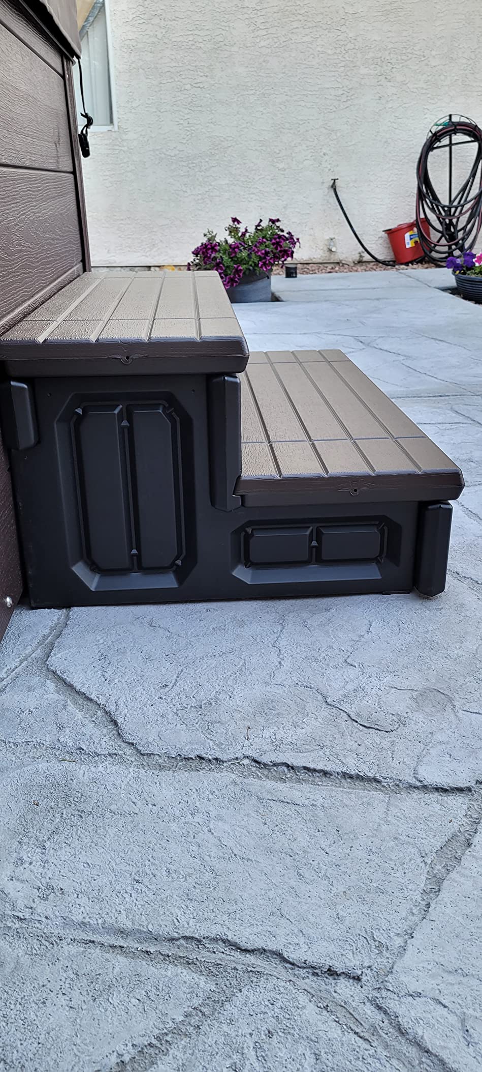 25/mo Finance XtremepowerUS Universal 2Step Spa & Hot Tub Step with