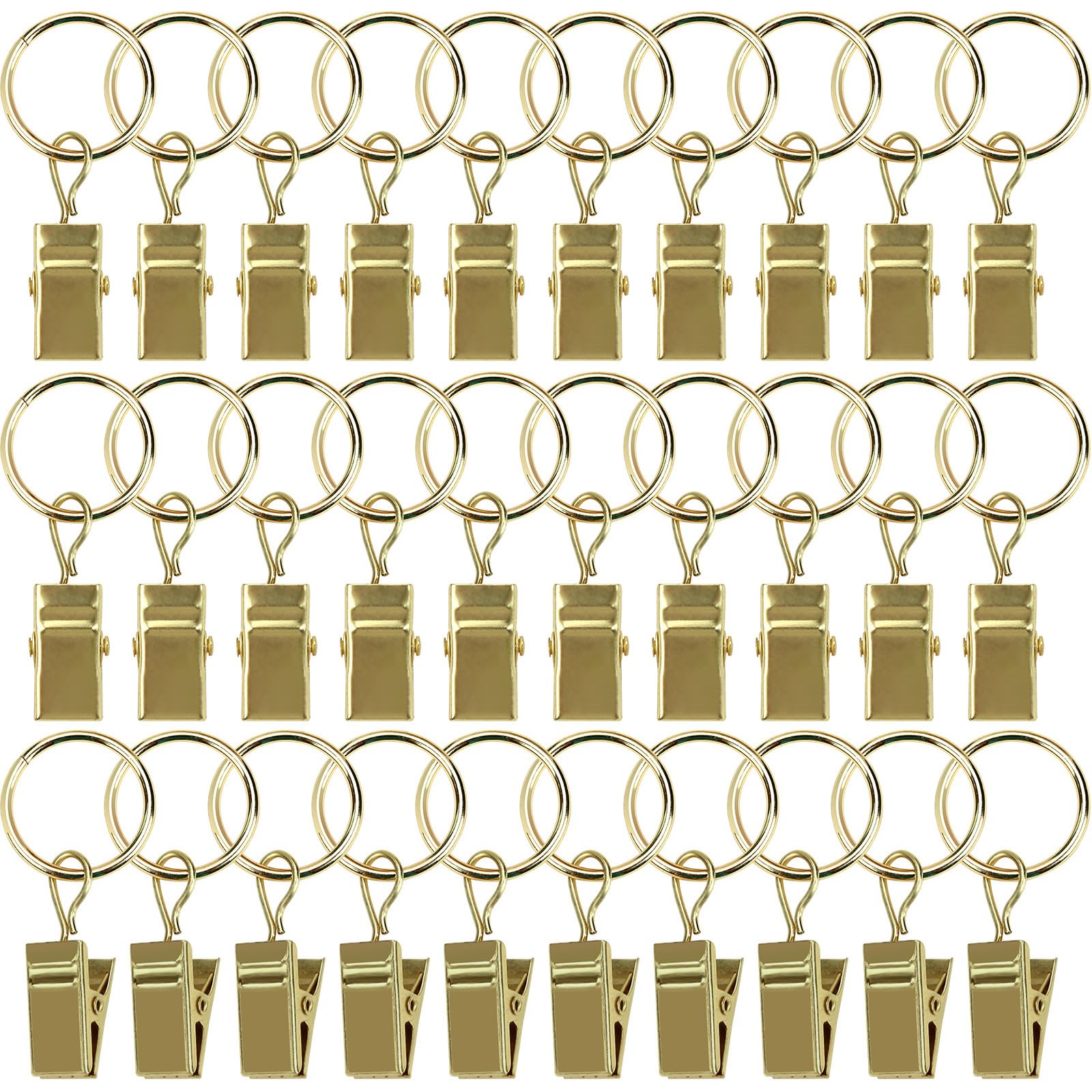 POVETIRE 30 Pack 2.5 Inch Rubber Gold S Hook for Hanging Baby Headband Hair Accessories Baby Bib NecklaceJewelry Hat Holder