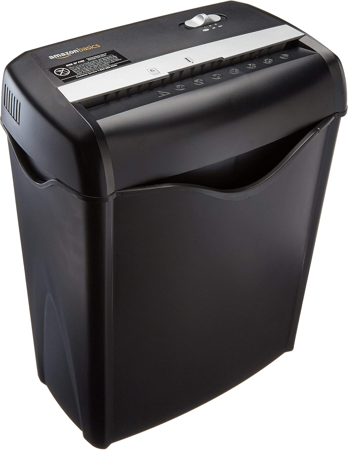 Amazon Basics 6-Sheet Cross-Cut Paper and Credit Card Shredder (Renewed)