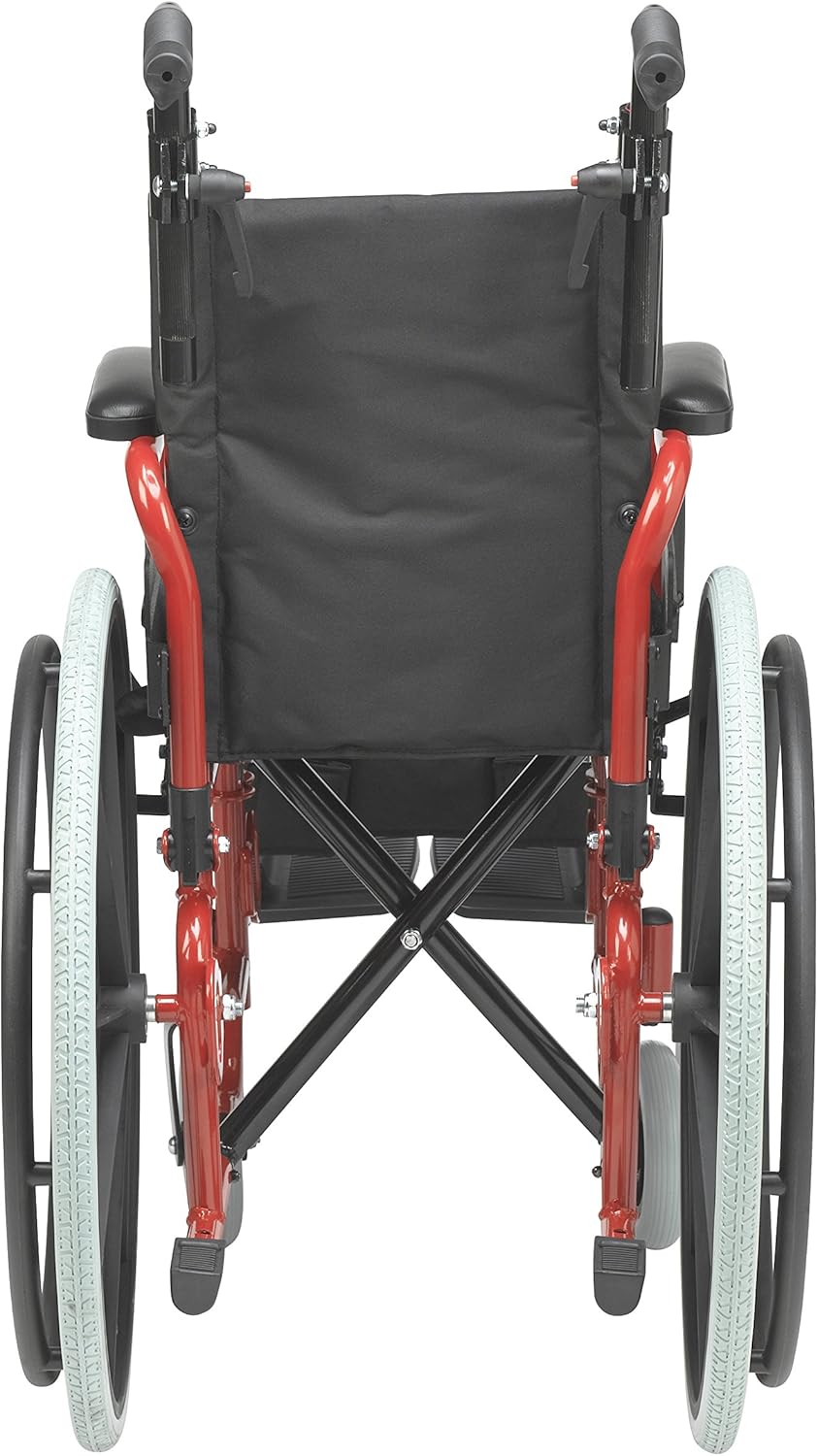 Top Brands Inspired by Drive Wallaby Pediatric Folding Wheelchair, Fire Truck Red, 12 Inch