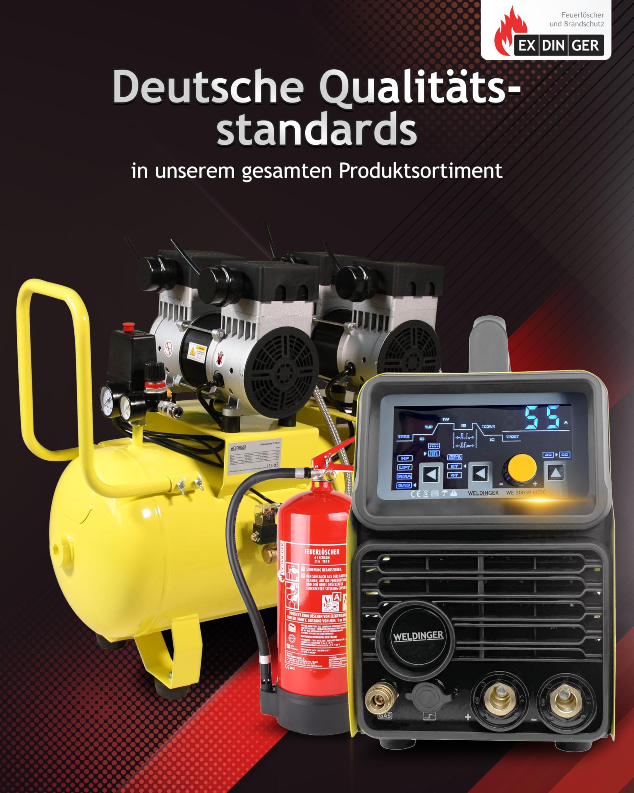 HausundWerkstatt24 6l Feuerlöscher Schaum blau 6L AB 6LE mit Halterung Dauerdrucklöscher (GPN-6X Instandhaltungsnachweis
