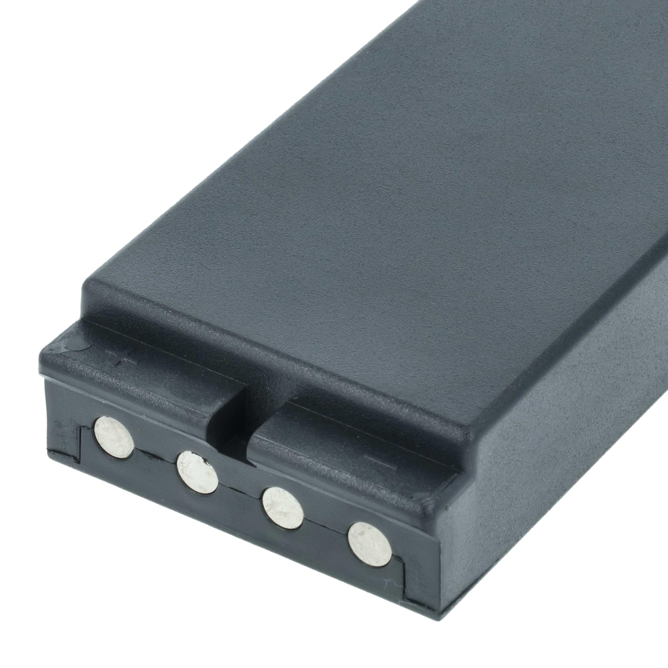 vhbw 2X batería reemplaza Ikusi BT24IK, BT20K, 2305271 para Mando a Distancia Industrial (2500 mAh, 4,8 V, NiMH) - Negro