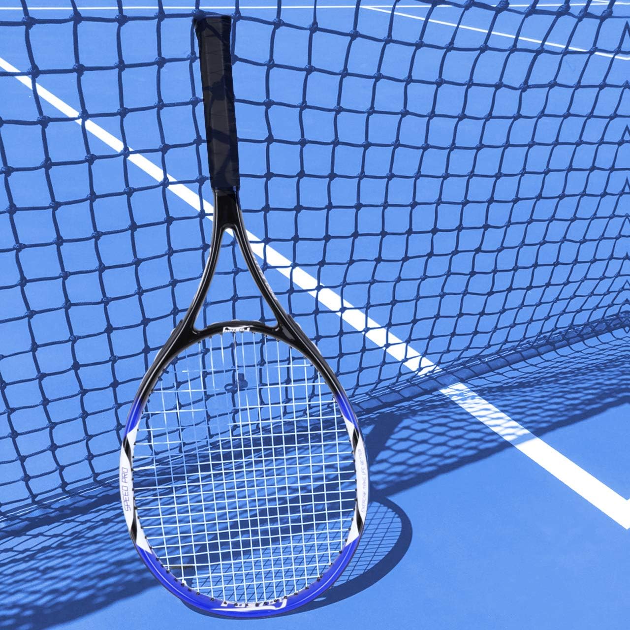 Fostoy Adult Recreational Tennis Racket, 27 inch Tennis Racquet with Carry Bag, Professional Tennis Racket, Good Control Grip, Vibration Damper (Blue) : Sports & Outdoors
