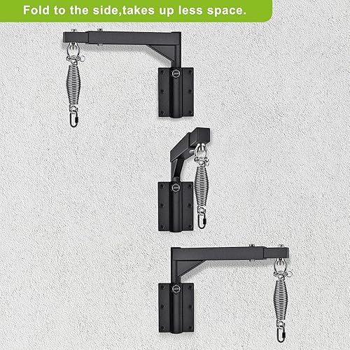 Miniatura 4 de BeneLabel Soporte de pared para bolsas pesadas, soporte para saco de boxeo resistente, soporte para bolsa de boxeo para gimnasio en casa, interior y