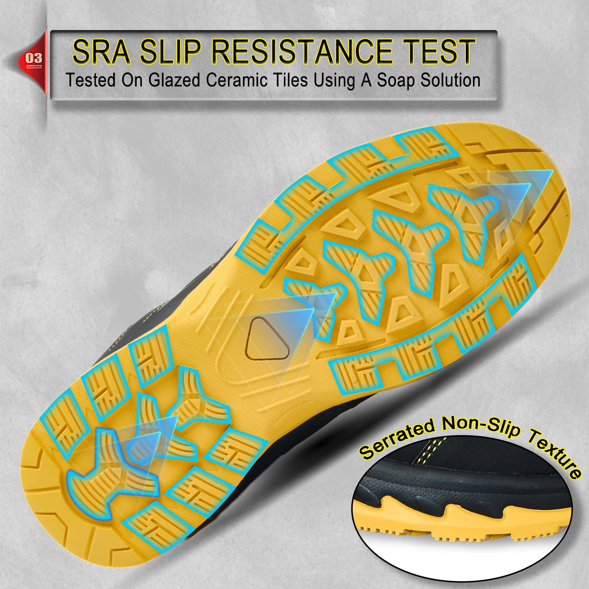 ZZR ESD Zapatos de Seguridad para Hombre S1P Zapatos de Trabajo Hombre Mujer Botas de Seguridad para Hombre SR Antideslizantes Zapatillas Hombre