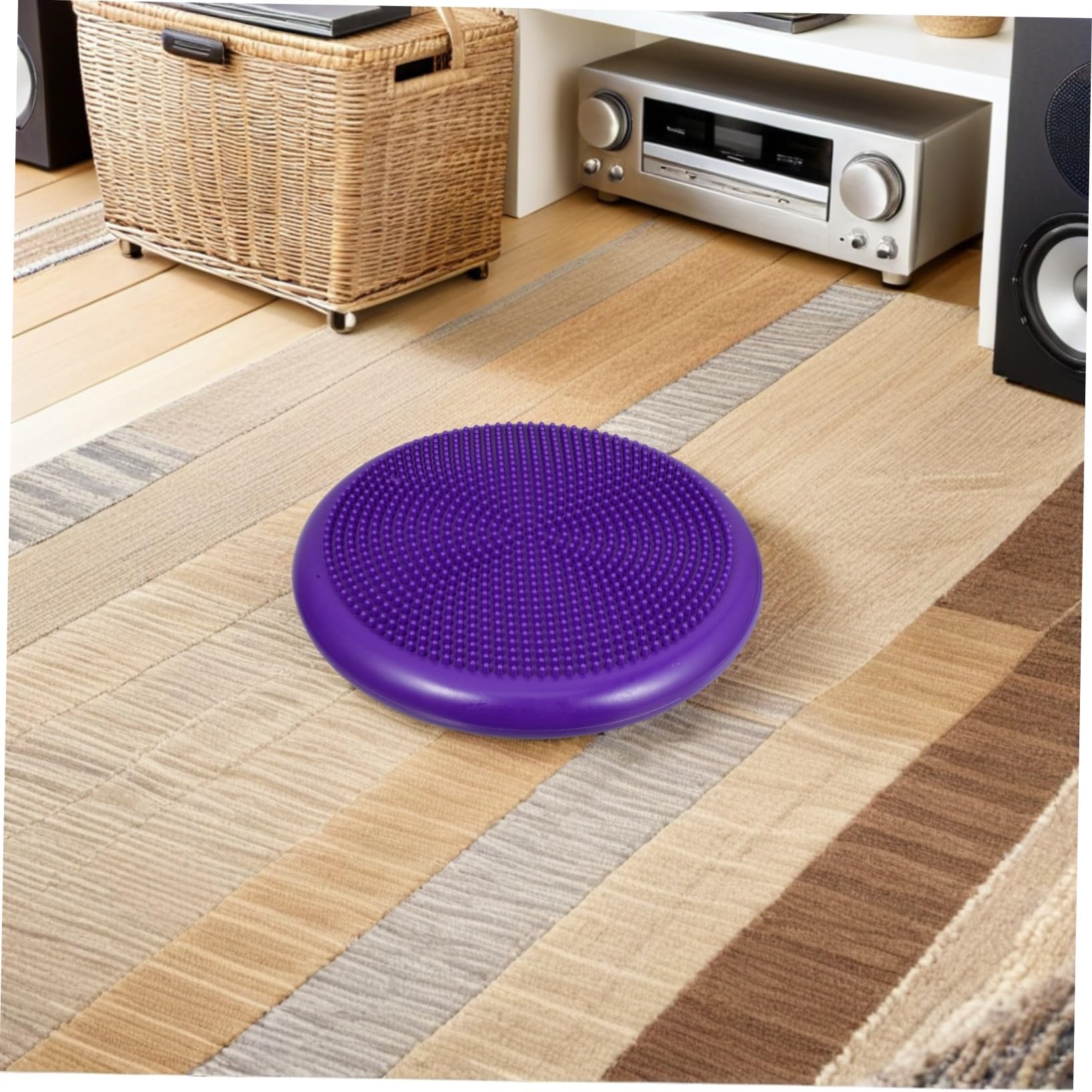 SUPVOX Cuscino Gonfiabile Balance Disc in Pvc Pompa a Mano, Tappetino per Yoga e Fitness, Migliora L'equilibrio la Postura, per Ginnastica in Casa