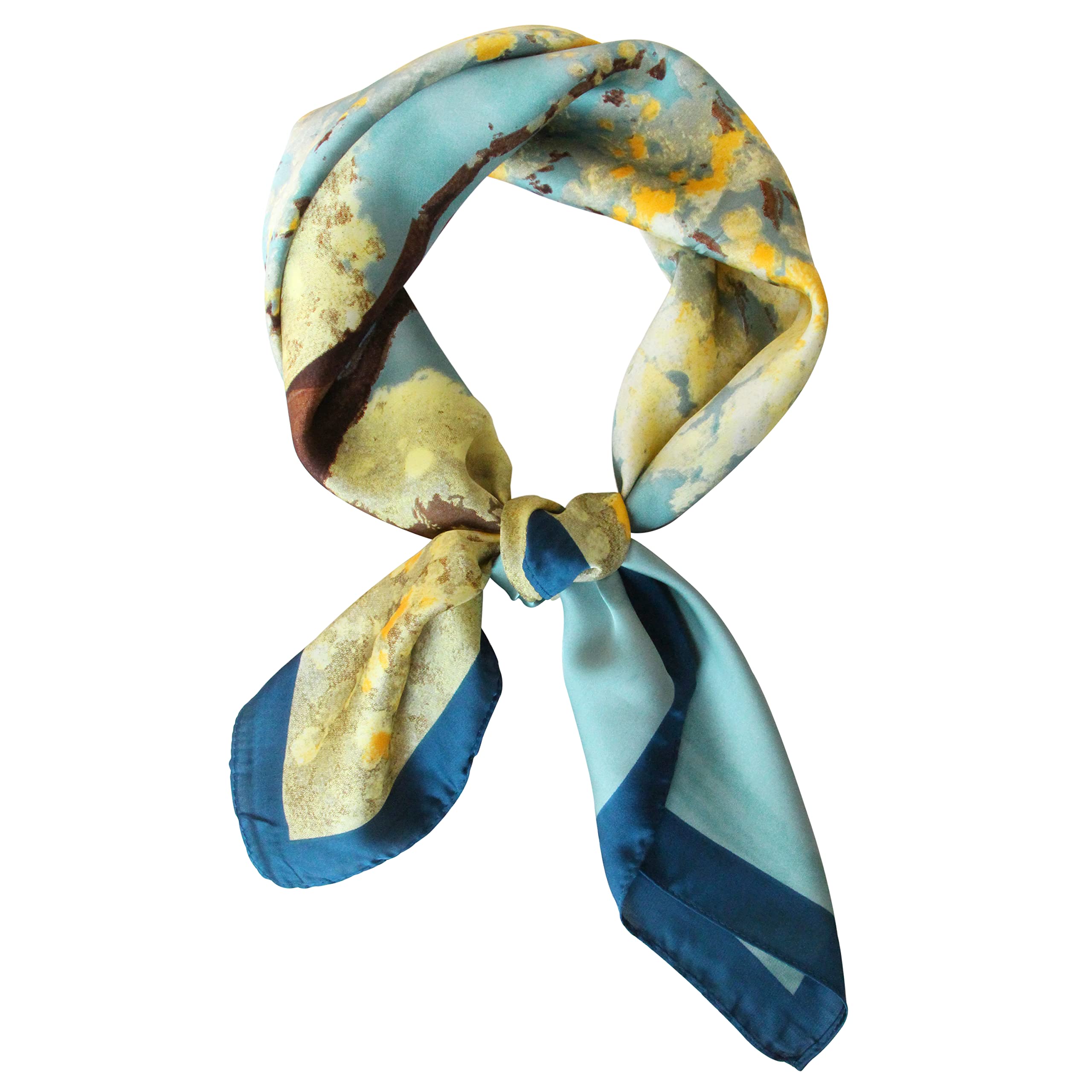 RingingRSquare Silk Feeling Scarfs Satin Head Scarf Women Silk Bandana Neck Hair Scarf Head Wrap for Sleeping 27.5 Inches