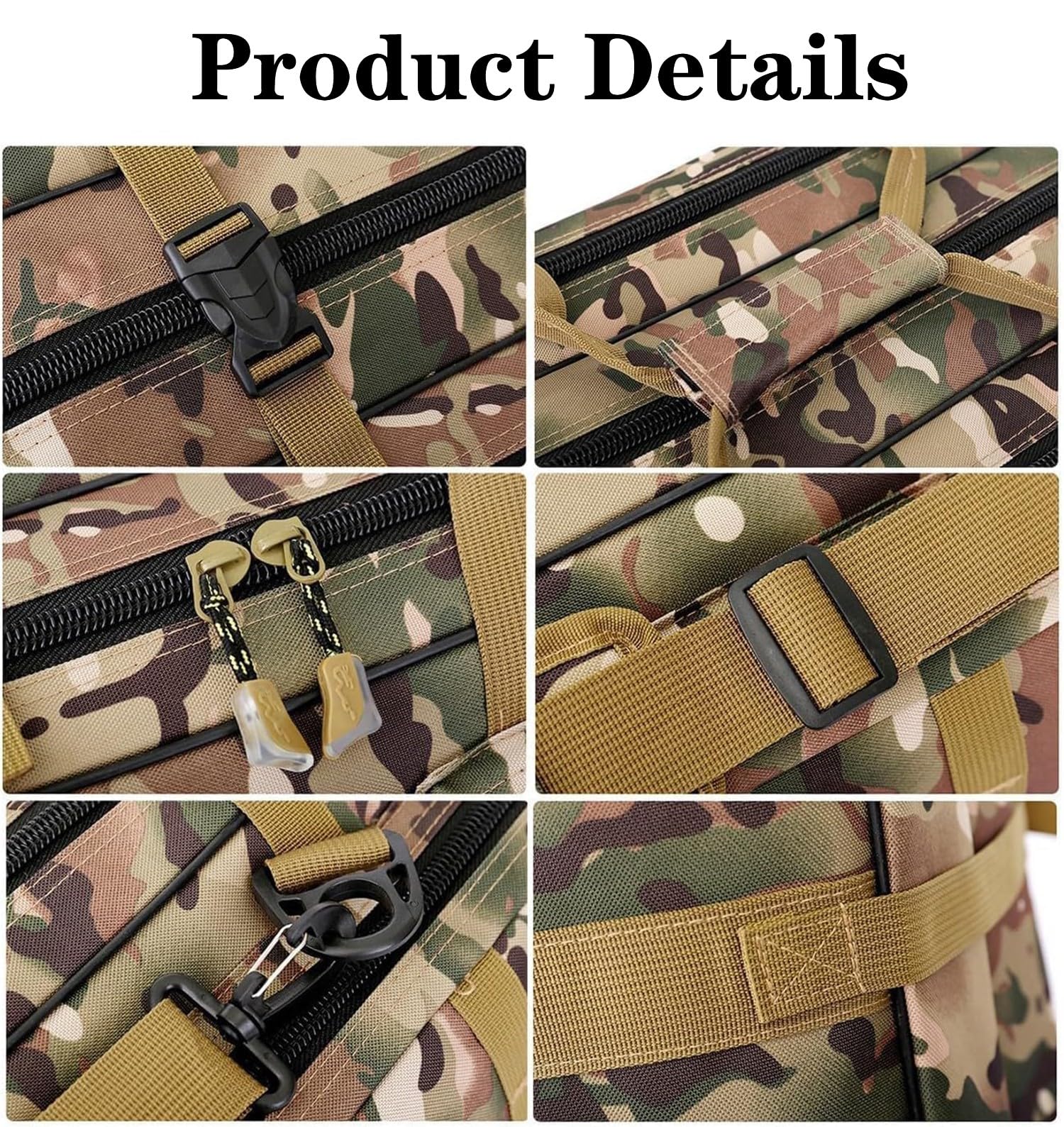3 Strati Custodia Per Borsa Tattica Lunga Per Trasporto Fucili, Grande Capacità Fodero Per Fucile Borsone Tiro,Borsa Porta Armi Poligono,Borsa Militare,Può Contenere 3 Fucili,Pistole