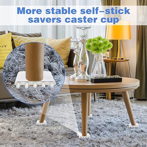 Miniatura 4 de Protectores autoadhesivos de alfombras para muebles, protectores de alfombras, tazas con pinchos, protectores de alfombras para patas de muebles,