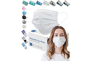 50-Pack Save-On Disposable Masks with Metal Nose Clip