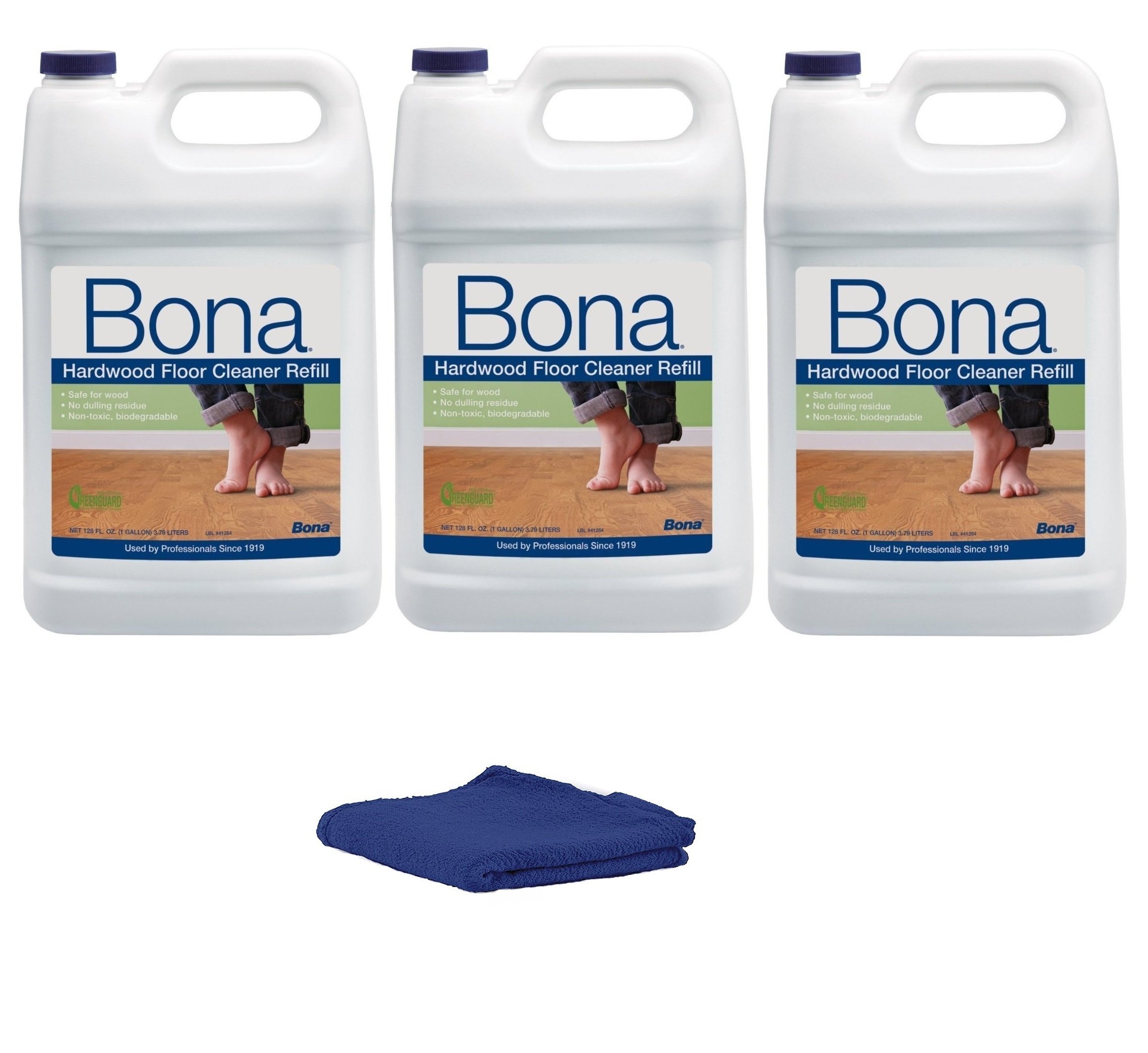 Bona Hardwood Floor Cleaner Refill 128 fl oz [ Pack of 3 ]