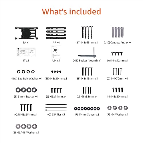 Miniatura 8 de Yaxa Basics Soporte de pared para TV de movimiento completo con nivelación horizontal posterior a la instalación para televisores de 32 a 86