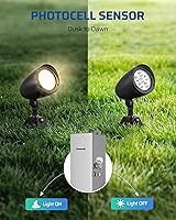 Vista 2 de DEWENWILS Sensor de atardecer a amanecer de 120 VCA, interruptor de sensor de luz, montaje giratorio, control de luz de fotocélula