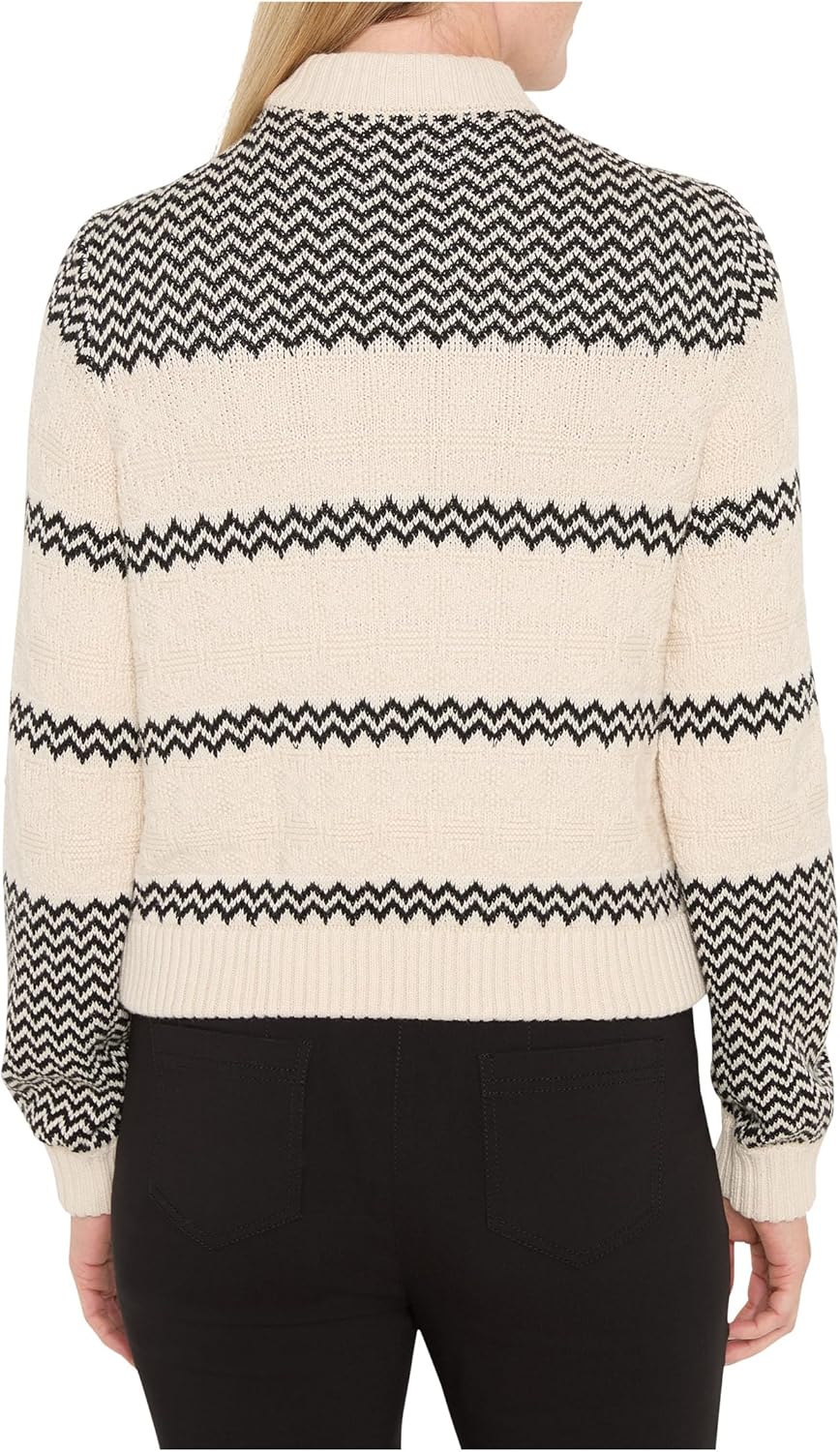 NIC+ZOE Women's Zigzag Bomber Jacket