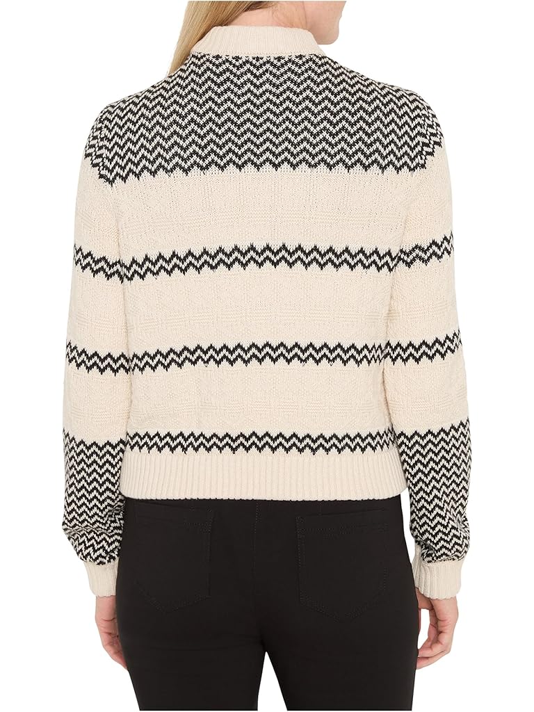 Black NIC+ZOE Zigzag Bomber Jacket