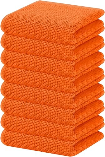 Miniatura 54 de Homaxy Paños de cocina de 100% algodón con tejido gofre, toallas de cocina ultra suaves, absorbentes, de secado rápido, 12 x 12 pulgadas, paquete