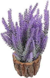 BESTonZON Wooden Bark Flower Pot Small Rustic Planter for Succulents and Flowers for Garden Weddings Home Decor Natural Wood Barrel Design