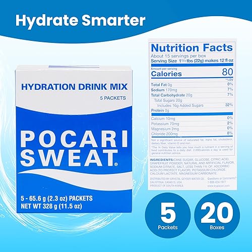 Miniatura 9 de Pocari Sweat Polvo - 1 caja, 5 paquetes, ahora en los Estados Unidos, restaura el agua y los electrolitos, hidratación que es más inteligente que