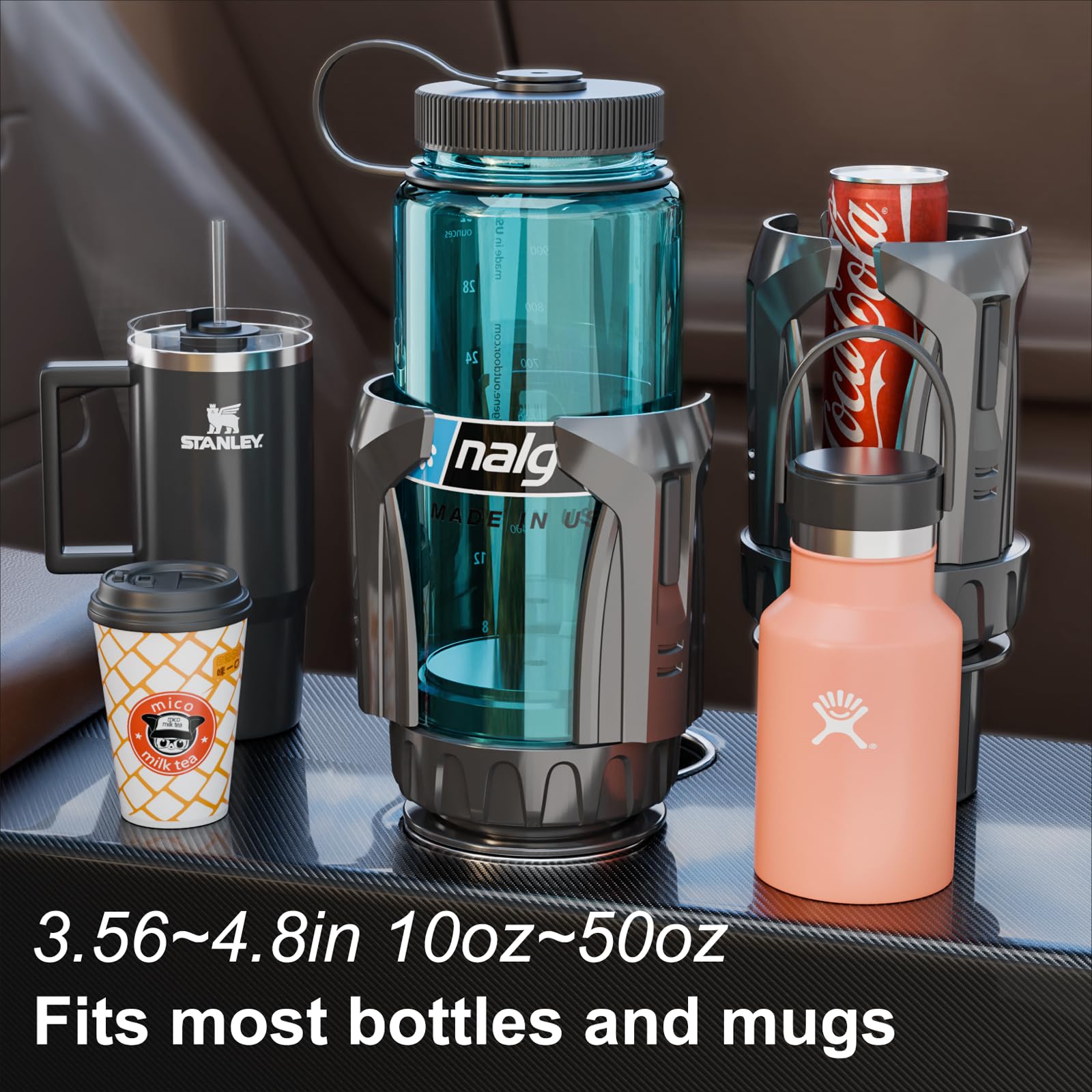 Automatic Car Cup Holder Expander, AutoLock Cup Holder