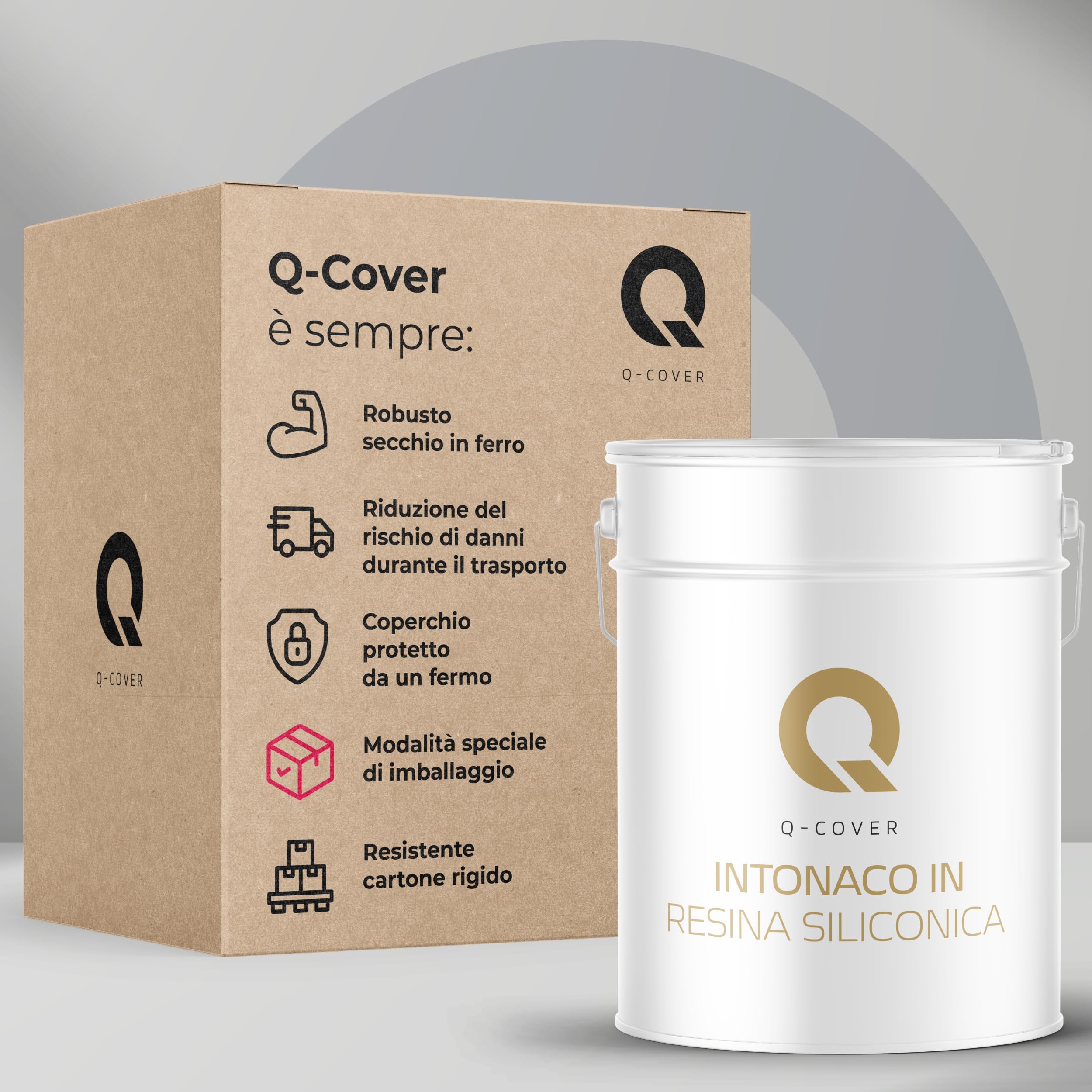 Intonaco In Resina Siliconica Pesca F585 15kg 3mm – Idrorepellente