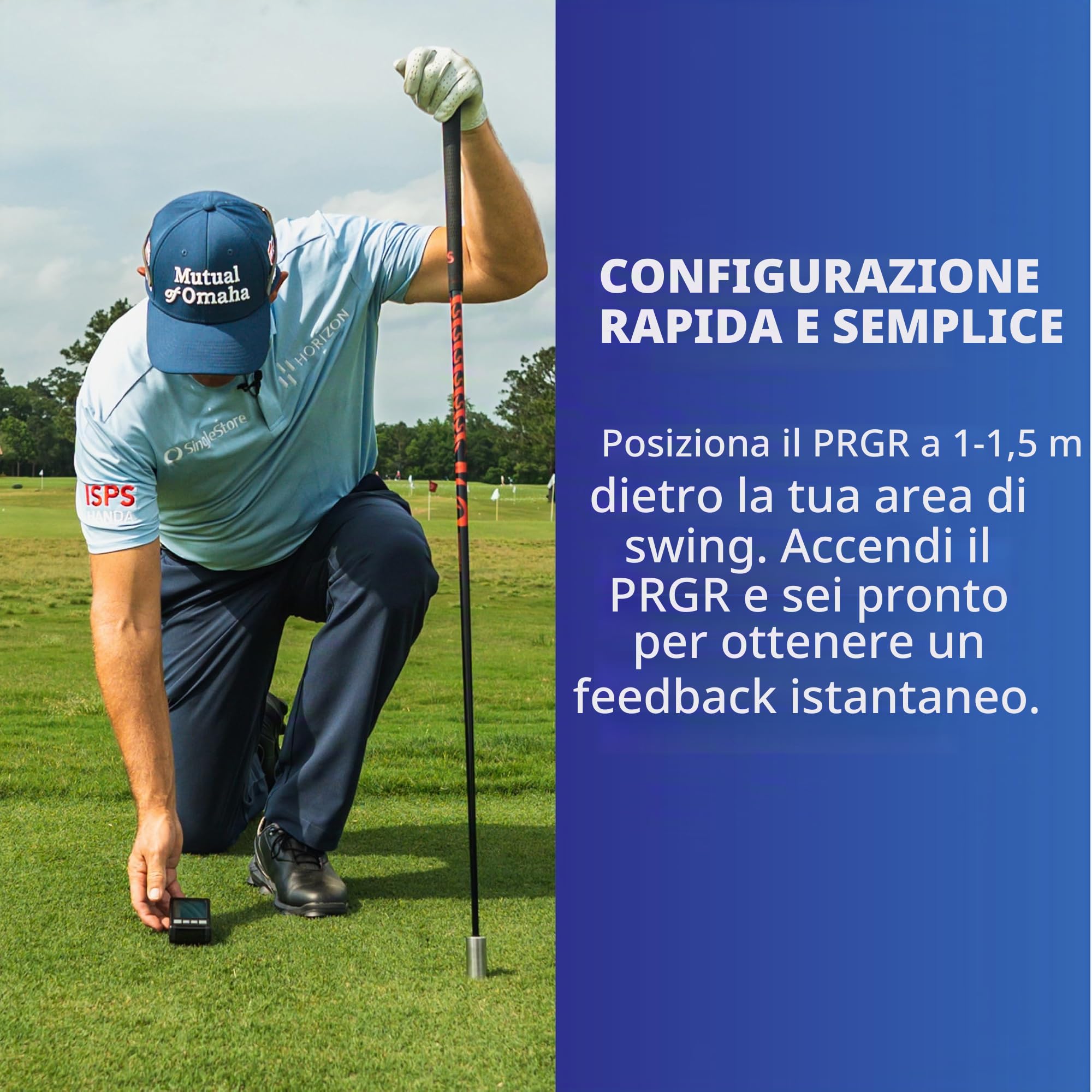 PRGR Monitor portatile per il lancio del golf