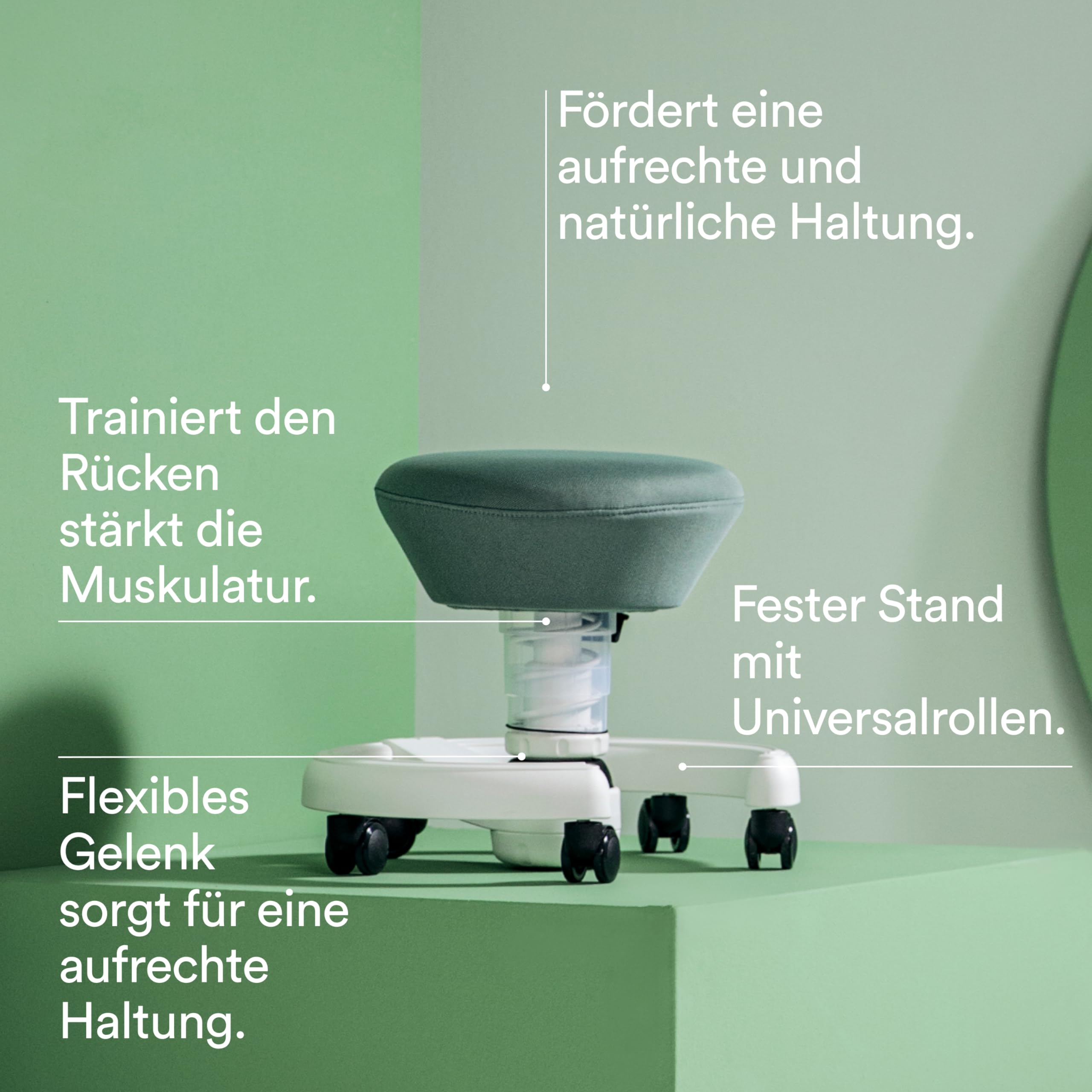 aeris Swoppster Kinderhocker – ergonomischer Kinder-Schreibtischstuhl – Kinder-Drehstuhl für gesundes Sitzen – Kinderstuhl stufenlos höhenverstellbar, 32-47,5 cm Sitzhöhe