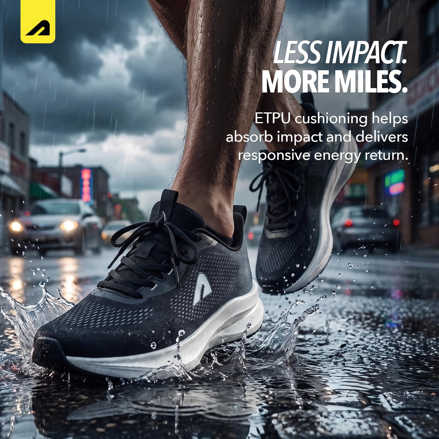 Boldfit Scarpe da corsa da uomo, scarpe sportive da uomo, antiscivolo, con suola morbida, presa extra, scarpe da corsa, jogging, scarpe da ginnastica regolari per uomo, ragazzi e uomini, nero-bianco,