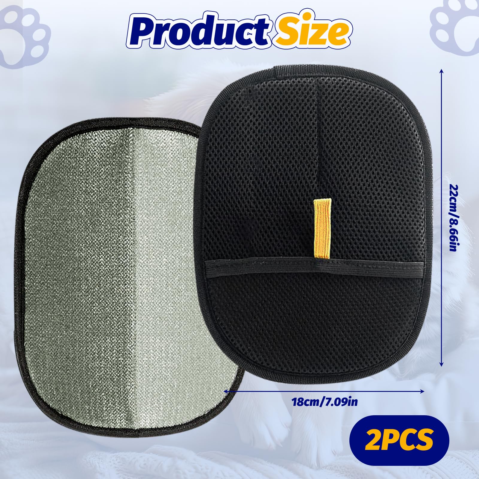NECXON 2 Pcs Pet Hair Removal Glove - Image 2